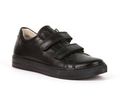 Froddo Black leather Velcro School Shoes