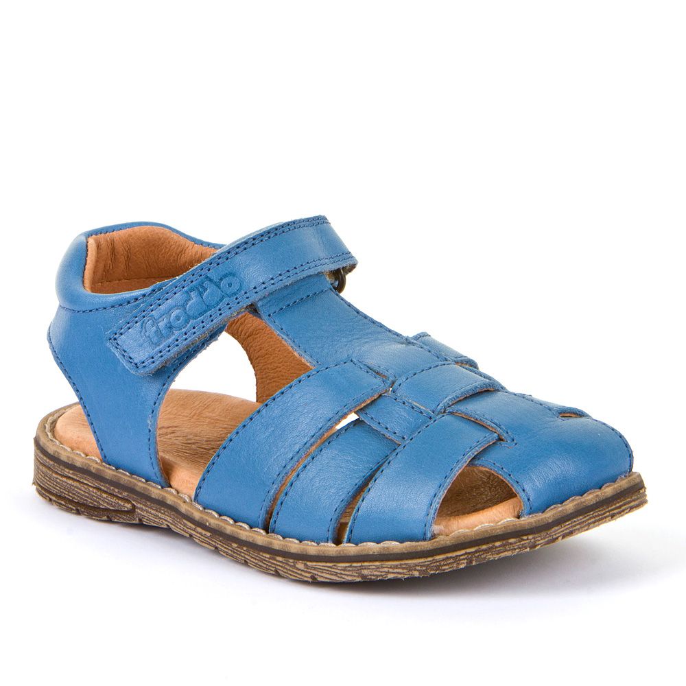 Froddo  Leather Closed Toe Sandal In Light Blue