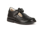 Froddo Black Leather Girls T-Bar School Shoes