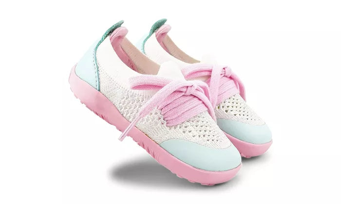 Bobux KP Play Knit Mist + White Trainers
