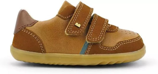 Bobux Step Up Riley Caramel-Toffee Trainers