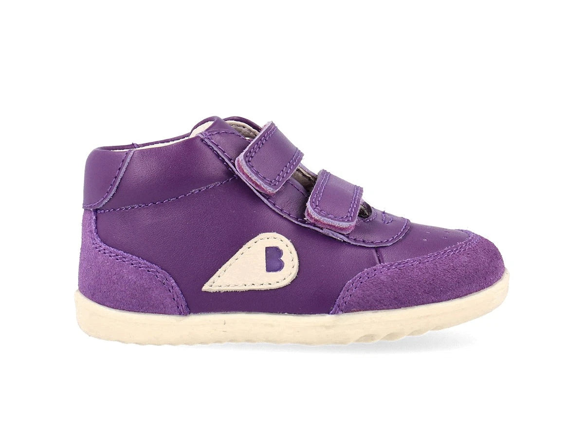 Bobux Step Up Champ High Murasaki Purple Chalk Trainers