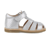 Petit Nord Copenhagen Classic Silver Python Sandals