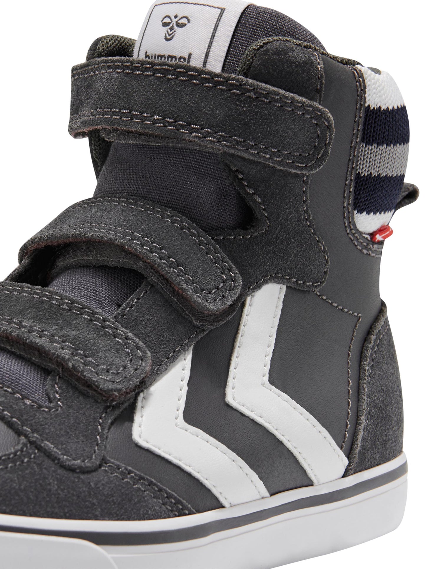 Hummel Stadil Pro Junior Leather and Suede Aaphalt Trainers