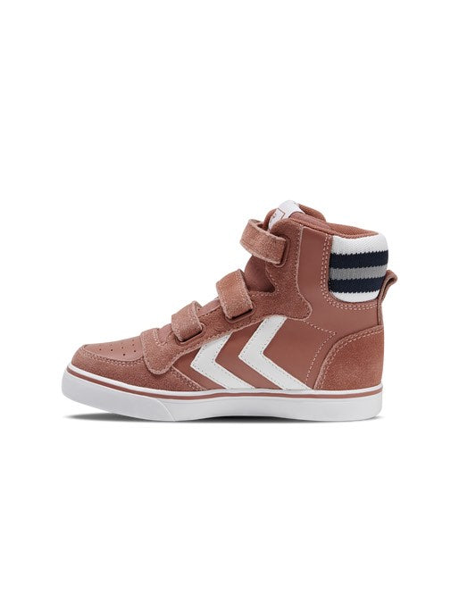 Hummel Stadil Pro Junior Cedar Wood Leather and Suede Trainers