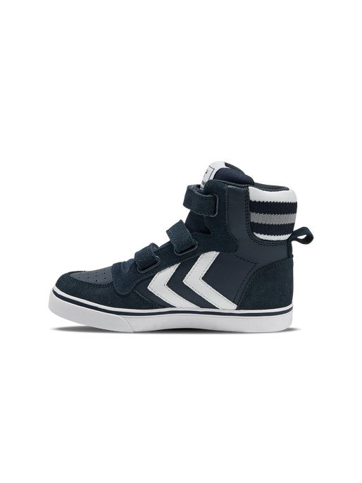 Hummel Stadil Pro Junior Leather and Suede Blue Nights Trainers