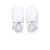 Bobux Plain Dot White Baby Crawling Shoes
