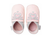 Bobux Bubbles Red With Blue Baby Crawling Shoes
