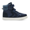 Hummel Stadil Winter Blue Leather Junior High top Trainers