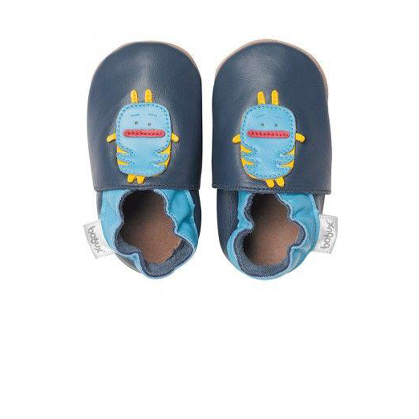 Bobux Navy Monster Baby Crawling Shoes