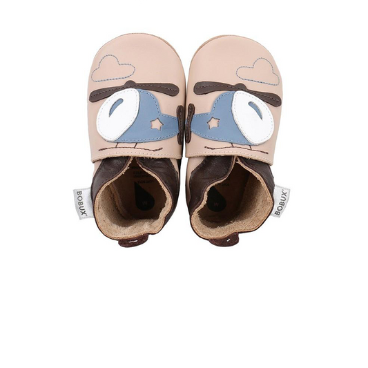 Bobux Helicopter Baby Crawling Shoes beige