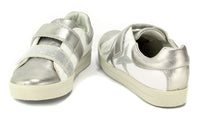 Primigi White and Silver Leather Sneakers