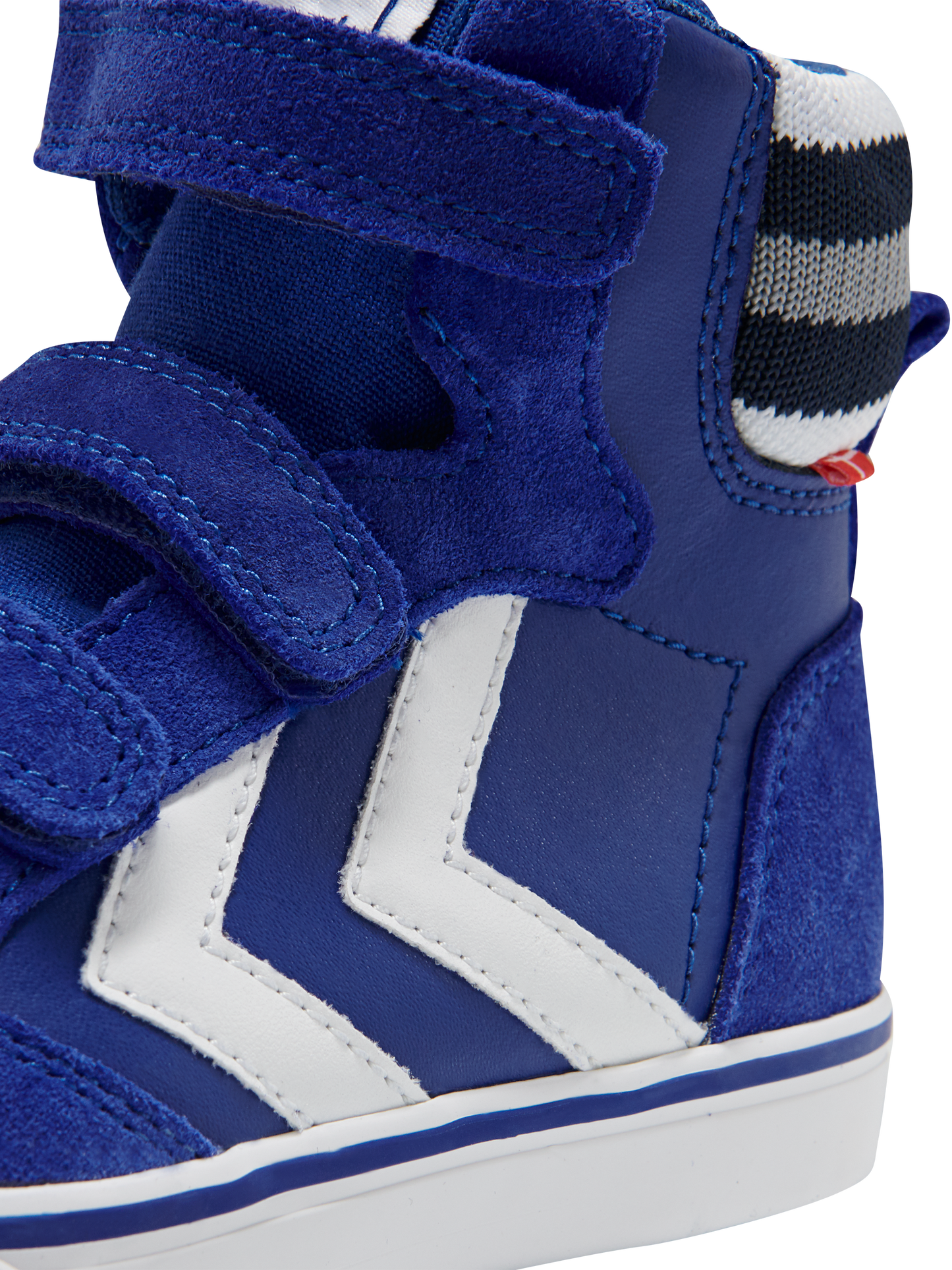 Hummel Stadil Pro Junior Leather and Suede Mazarine Blue Trainers