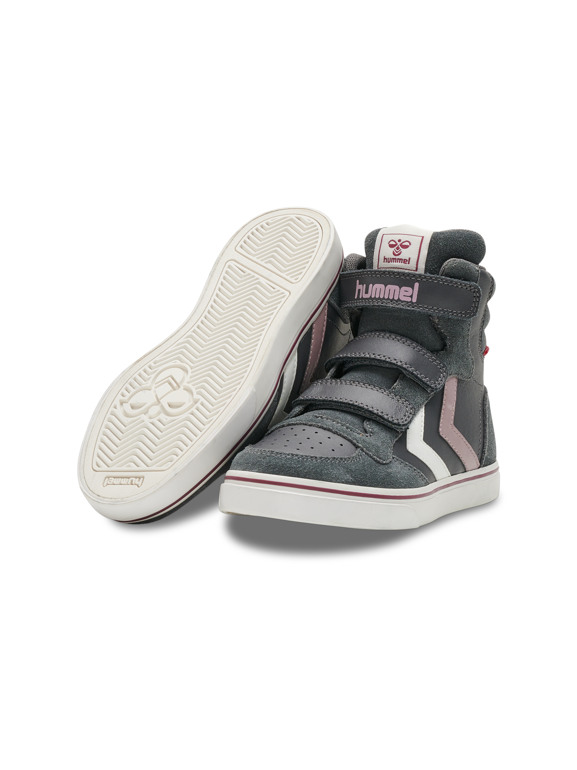 Hummel Stadil Pro Junior High top Leather Trainers