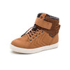 Splash Jr  Hi-Top Camel  Leather Trainers