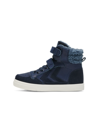 Hummel Stadil Winter Blue Leather Junior High top Trainers