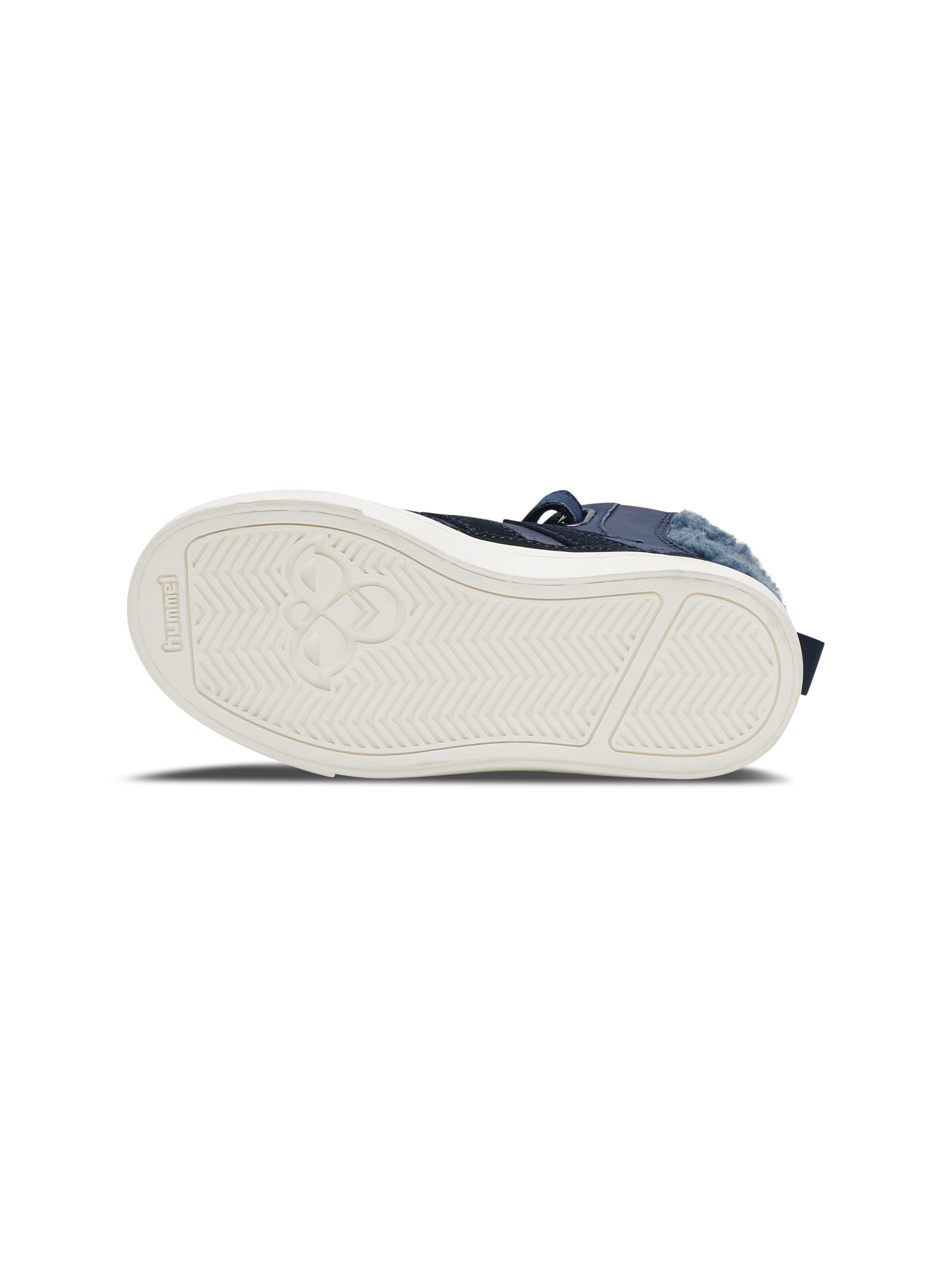 Hummel Stadil Winter Blue Leather Junior High top Trainers