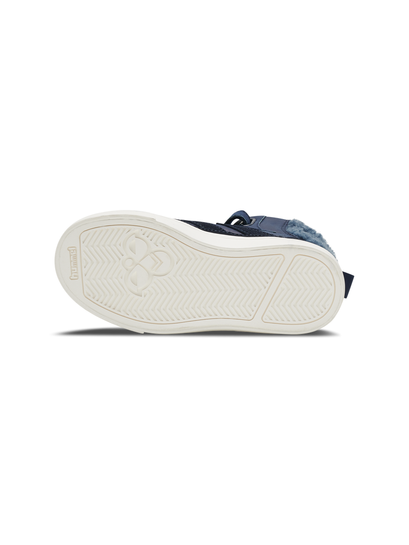 Hummel Stadil Winter Blue Leather Junior High top Trainers