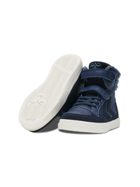 Hummel Stadil Winter Blue Leather Junior High top Trainers
