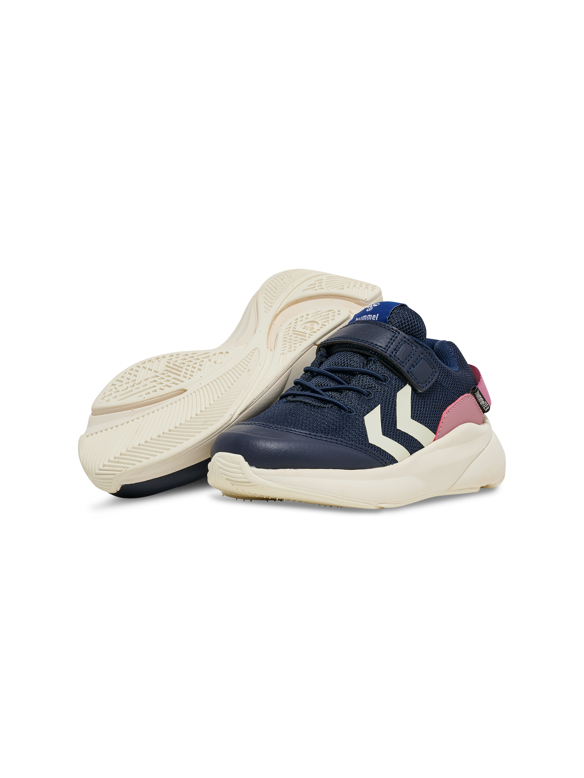 Hummel Black Iris and Pink Reach Water Resistant Trainers