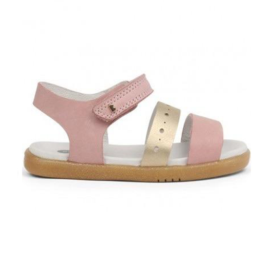 Bobux IW Trinity Pink and Misty Gold Sandal