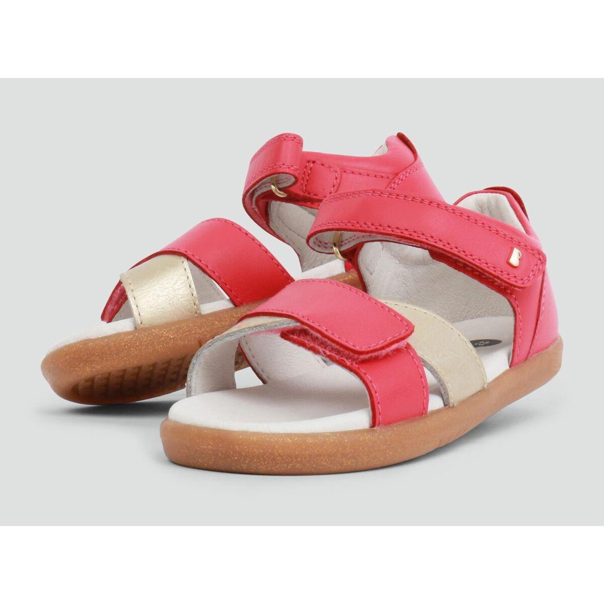 Bobux IW Sail Watermelon With Misty Gold Open Toe sandal