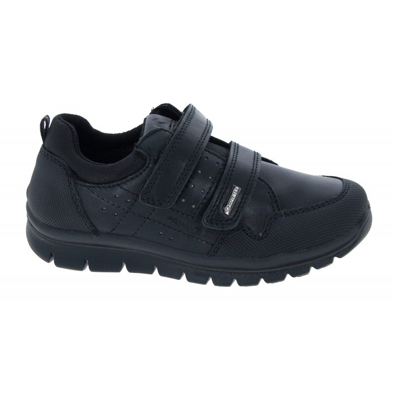 Black Double Velcro "Lorenzo" Boys School Shoes