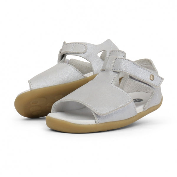 Bobux SU Mirror Silver Shimmer Sandals
