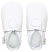 Bobux Plain Dot White Baby Crawling Shoes