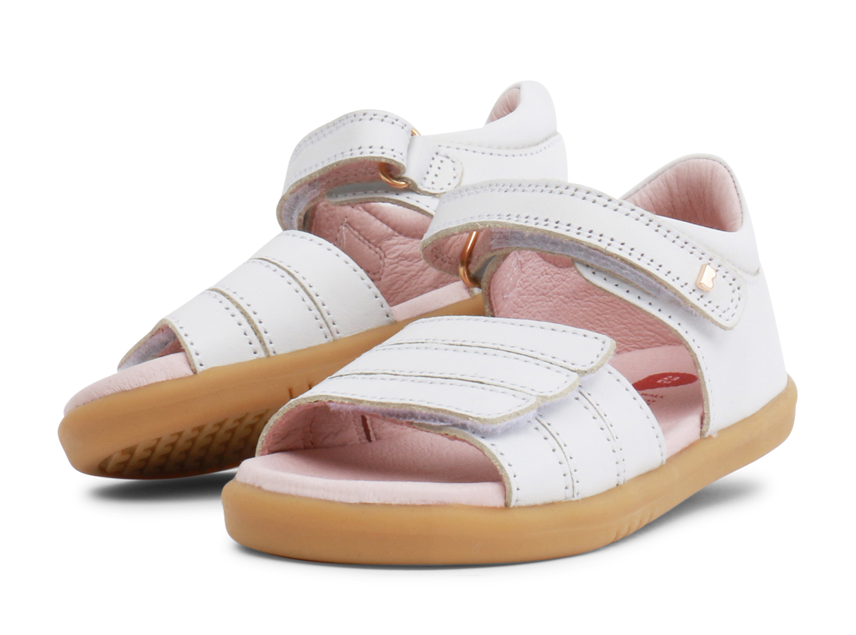 Bobux IW White Hampton Open Toe sandal Marshmallow Kids
