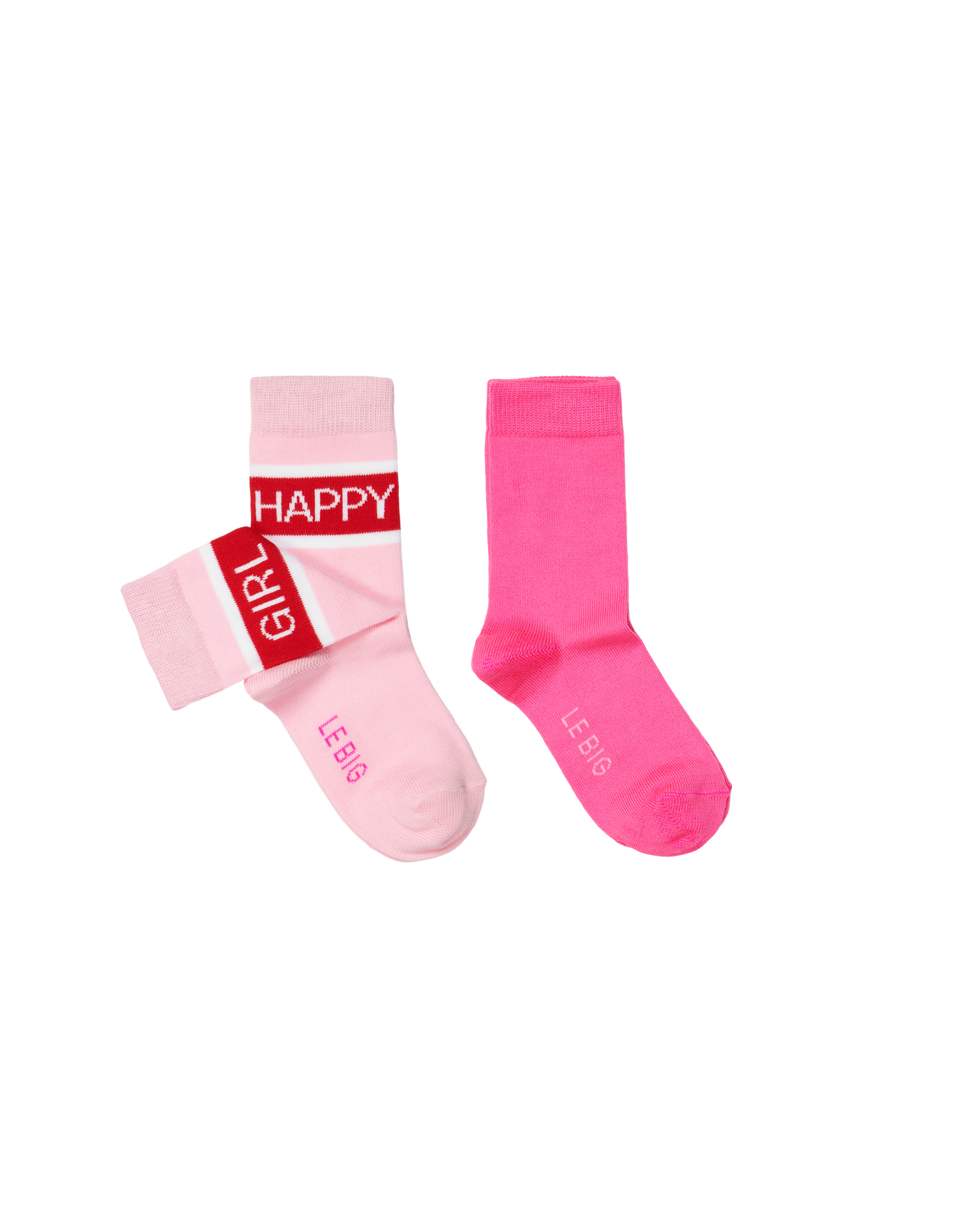 LE BIG  Steffie Pink Socks 2-pack