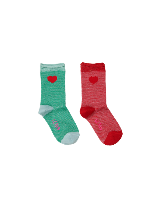 LE BIG Samara Green Socks 2-pack