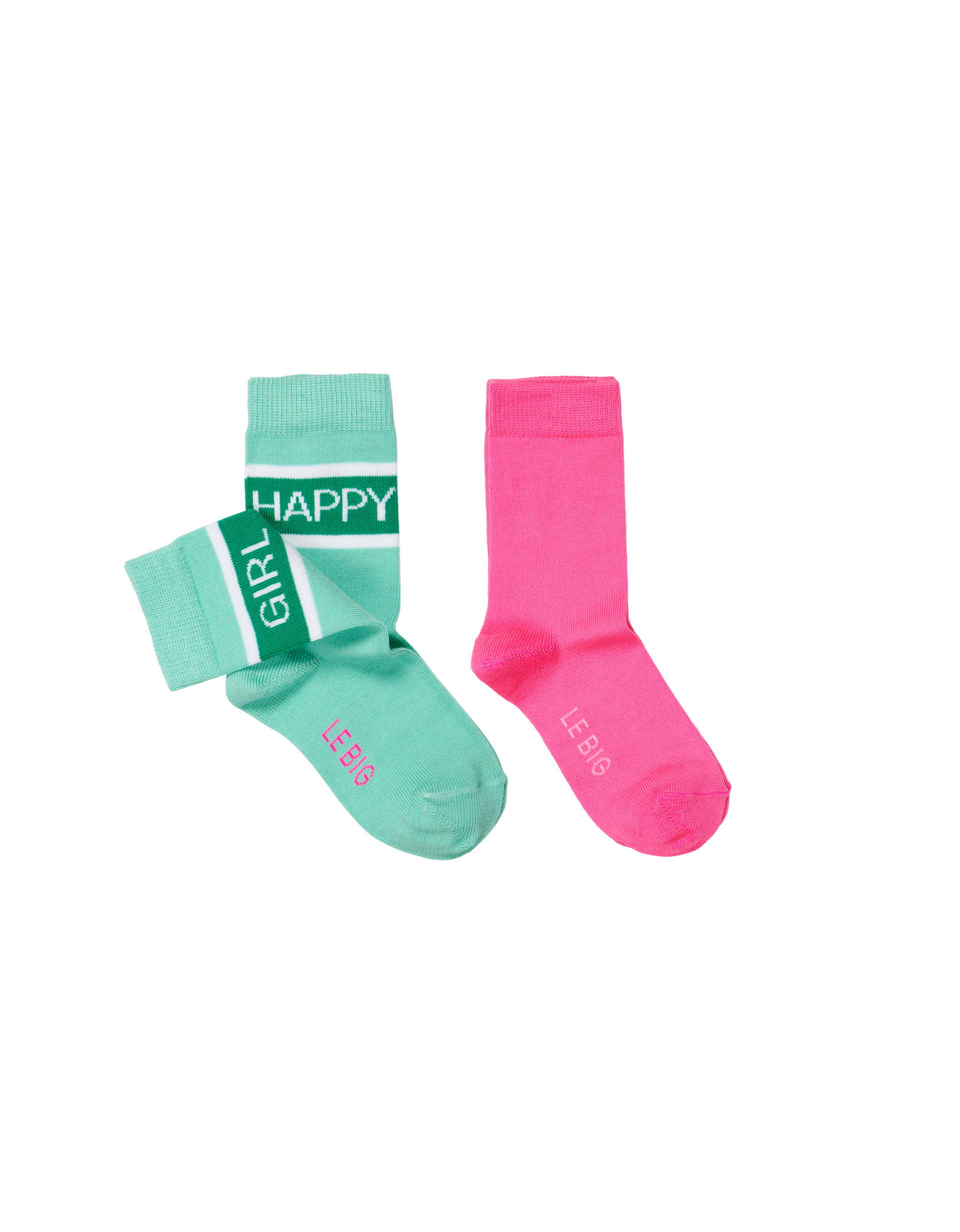 LE BIG Steffie Green Socks 2-pack