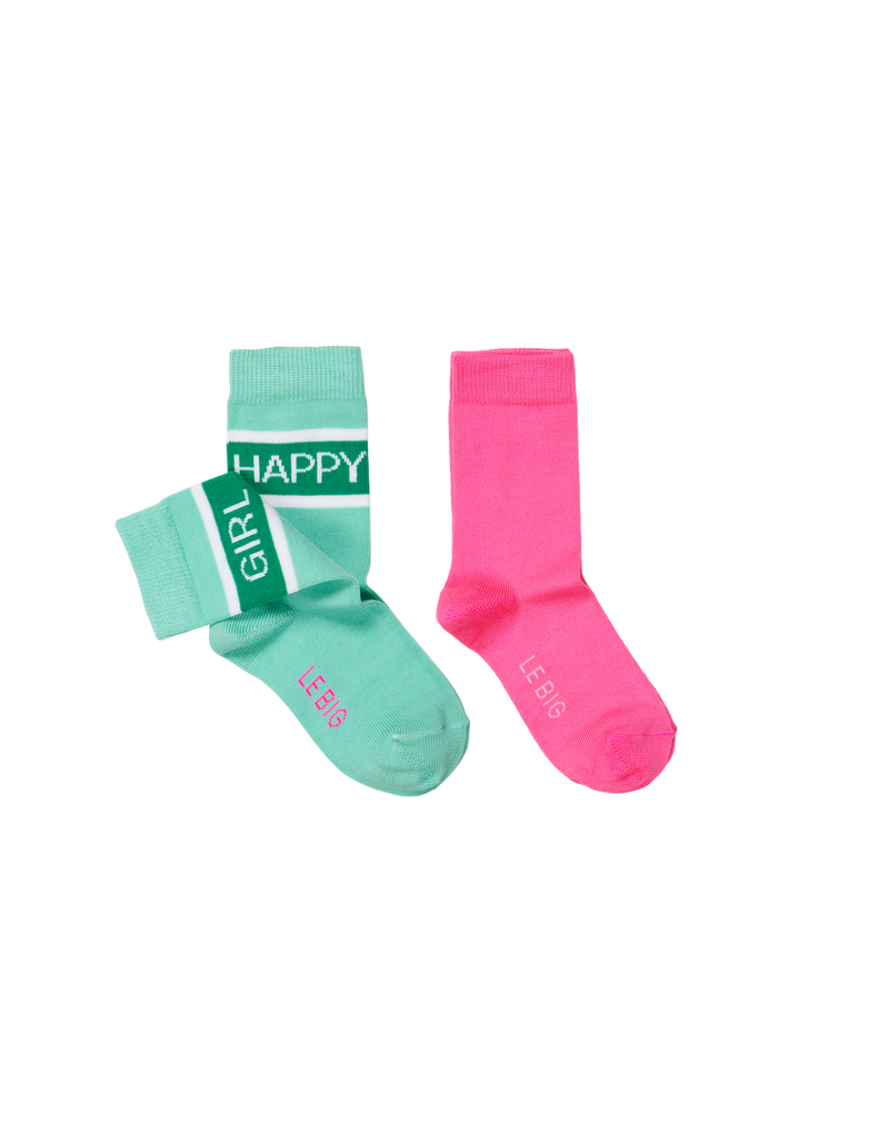 LE BIG Steffie Green Socks 2-pack