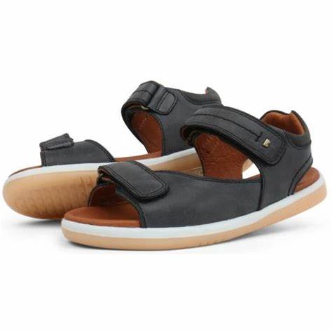 Bobux KP Driftwood Open Toe Black Sandals