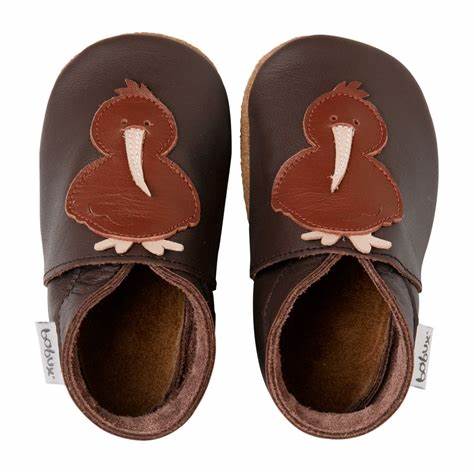 Bobux Chocolate Kiwi Baby Crawling Shoes
