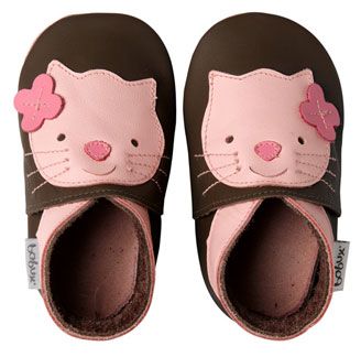 Bobux Chocolate Kitten Baby Crawling Shoes