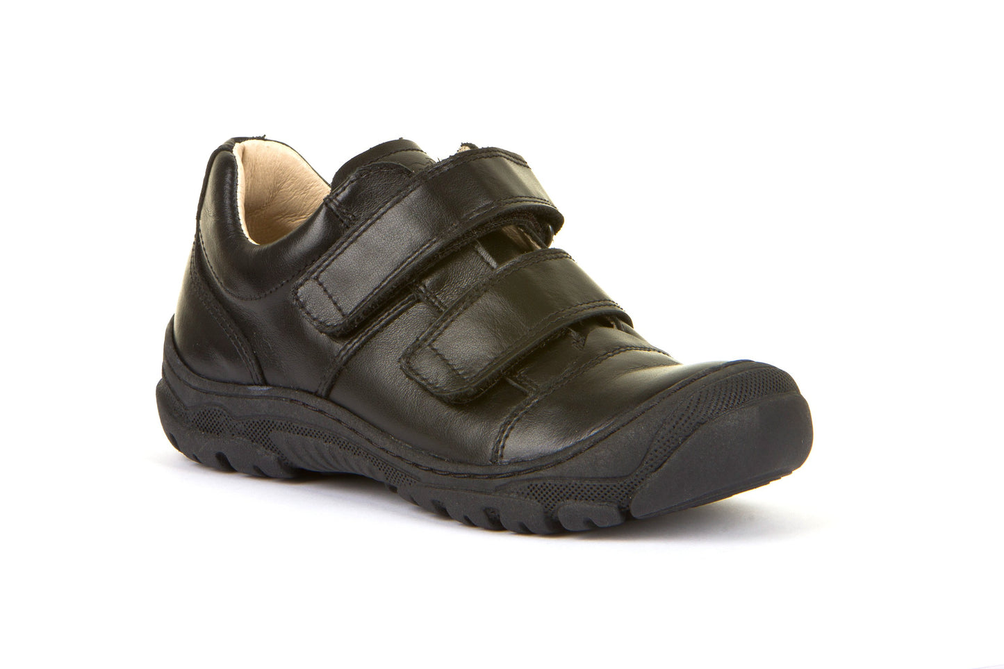 Froddo Leo Black Leather School Shoes