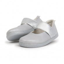 Bobux I Walk Demi Silver Ballerina Pumps