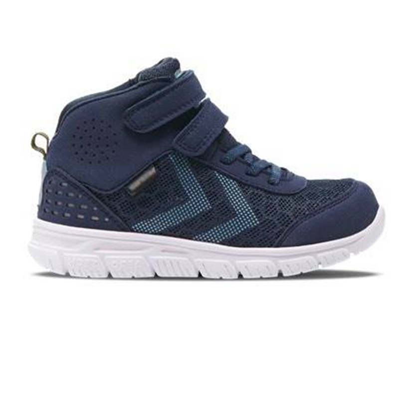 Hummel Crosslite Mid Tex Jr Mid- Cut Black Iris Trainers