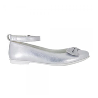 Primigi Silver Leather Ballerina Pumps