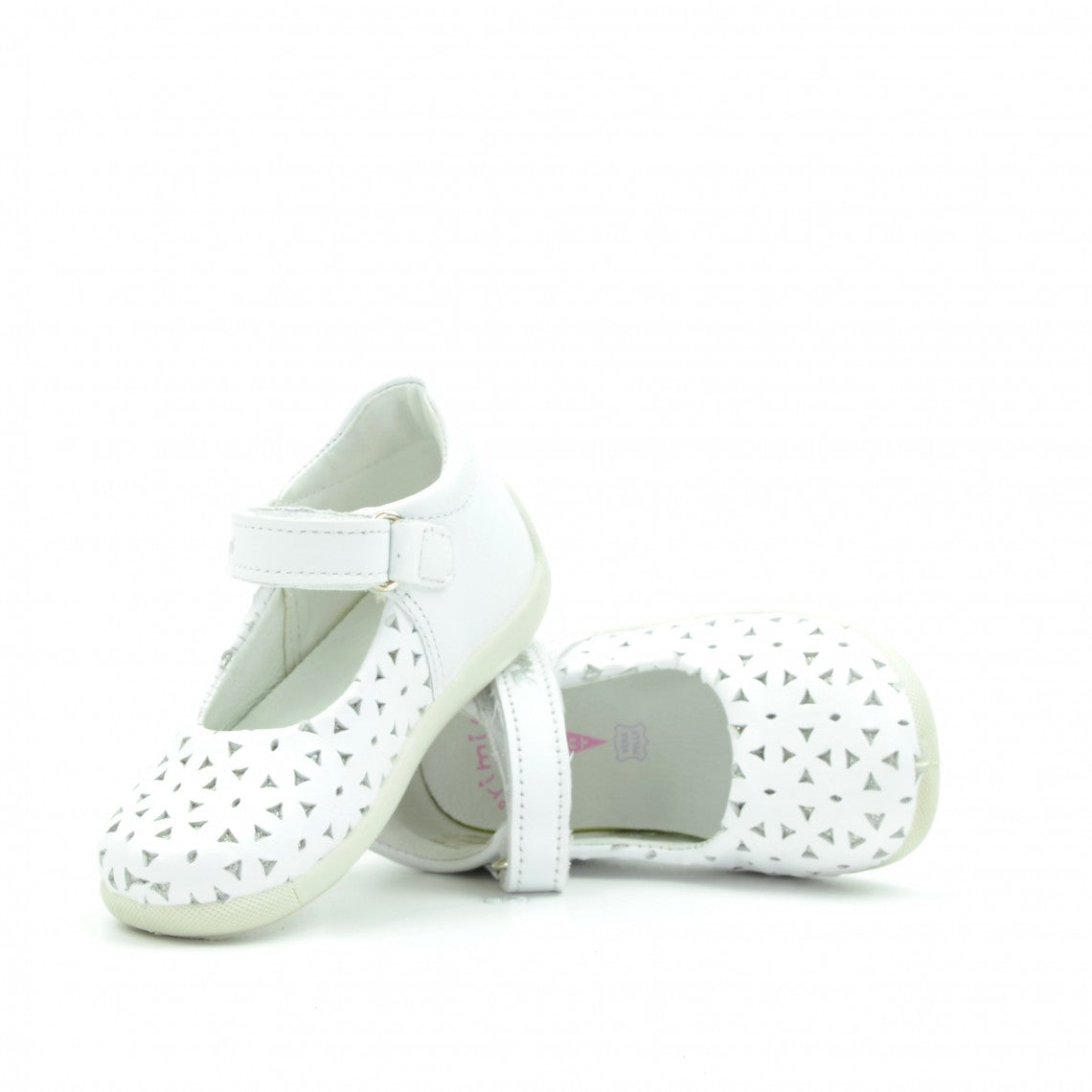 Primigi White Leather Velcro Shoes