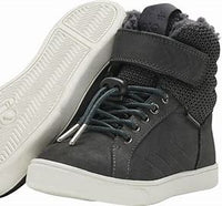 Hummel Splash Jr  Hi-Top Asthalt  Leather Trainers