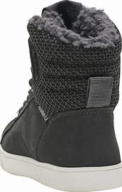 Hummel Splash Jr  Hi-Top Asthalt  Leather Trainers