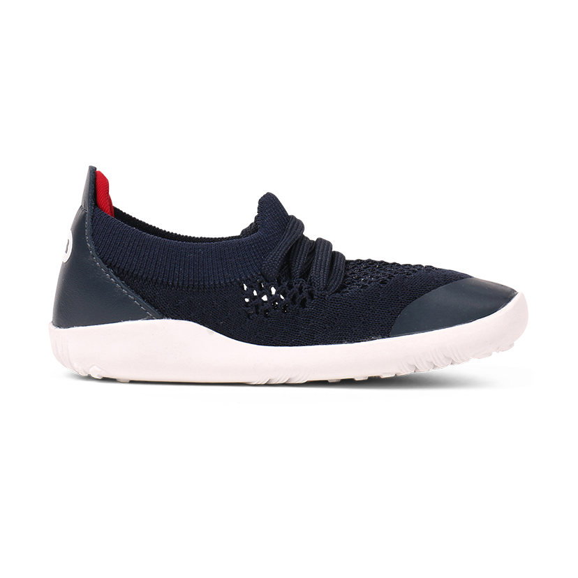 Bobux KP Play Knit Navy & Red Trainers