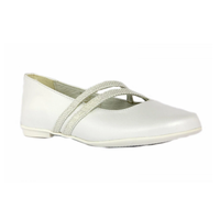Primigi  Off White Leather Ballerinas