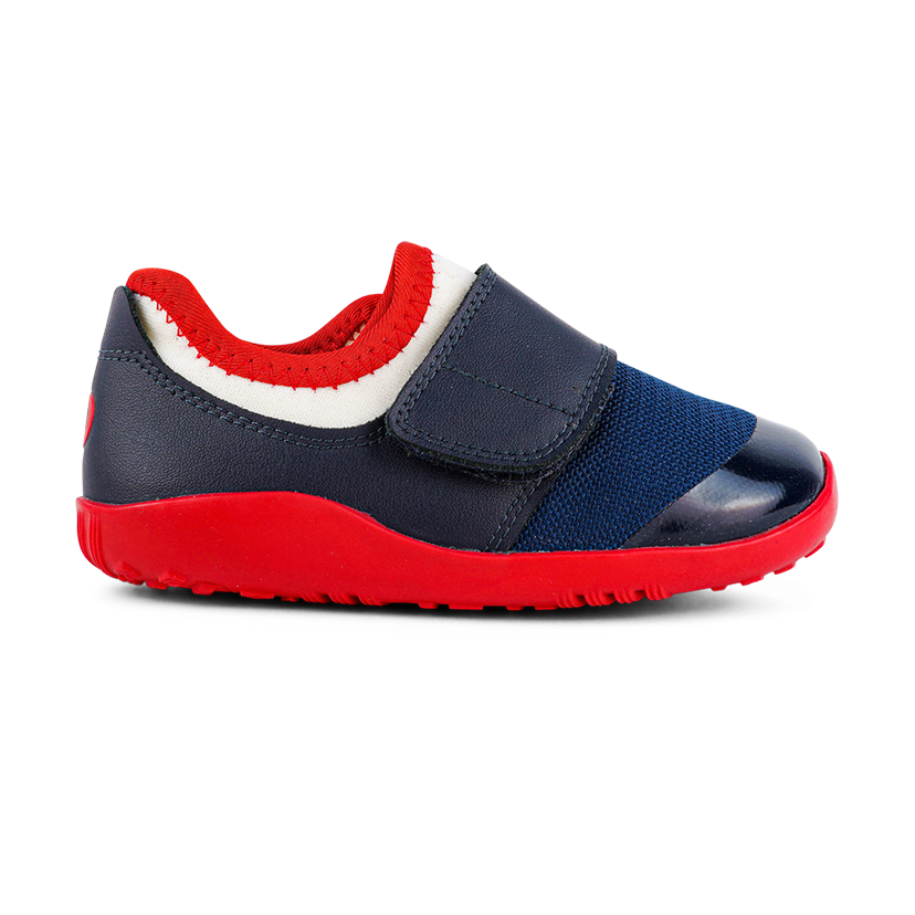 Bobux IW Dimension II  Navy & Red Trainers