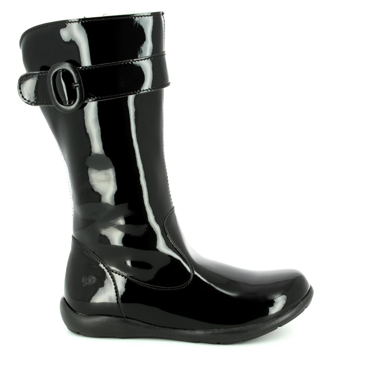 Primigi Black Patent Boots Marshmallow Kids