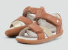 Bobux  SU Caramel With Misty Gold Sail Open Toe sandal
