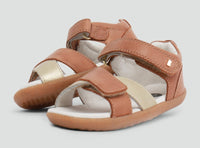 Bobux  SU Caramel With Misty Gold Sail Open Toe sandal